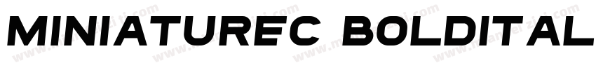 MiniatureC BoldItalic字体转换